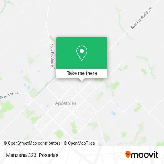 Manzana 323 map