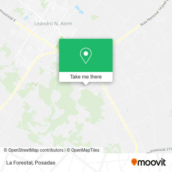 La Forestal map