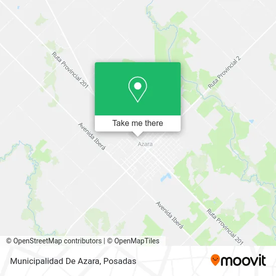 Municipalidad De Azara map