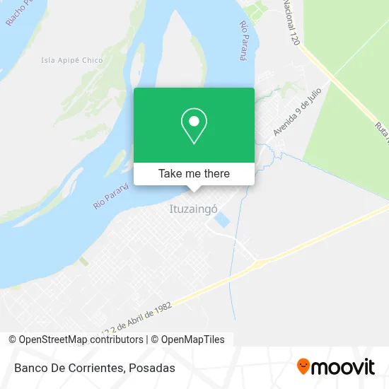 Banco De Corrientes map