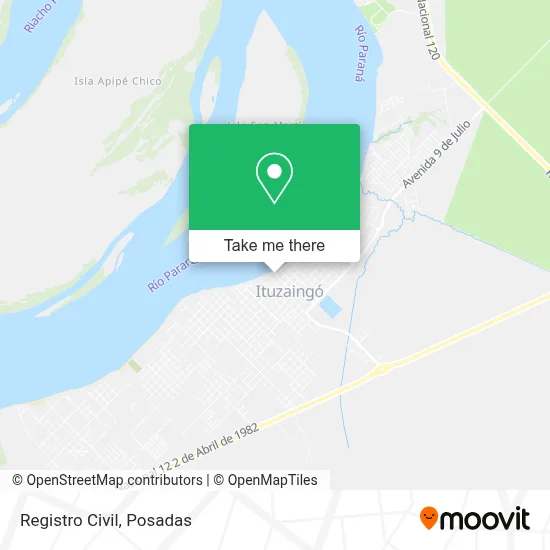 Registro Civil map
