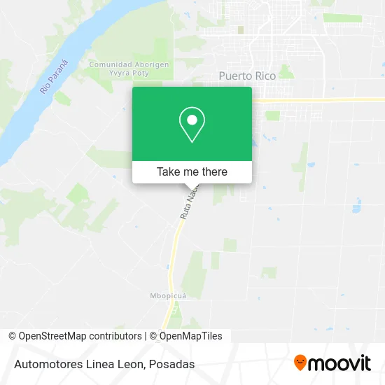 Automotores Linea Leon map