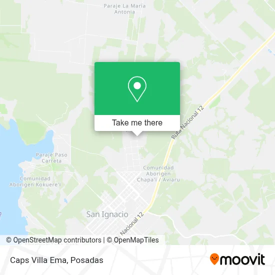 Caps Villa Ema map