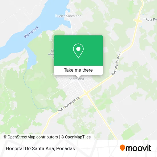 Hospital De Santa Ana map