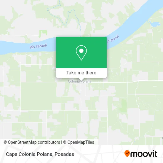 Caps Colonia Polana map