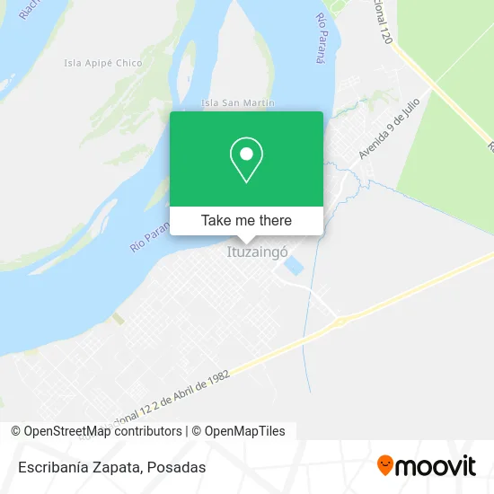 Escribanía Zapata map