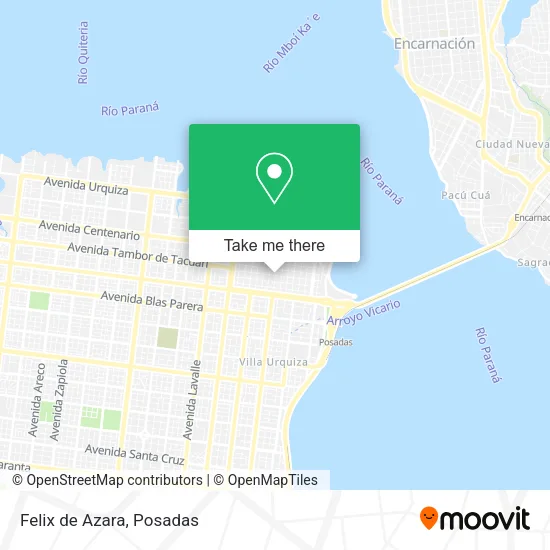 Felix de Azara map