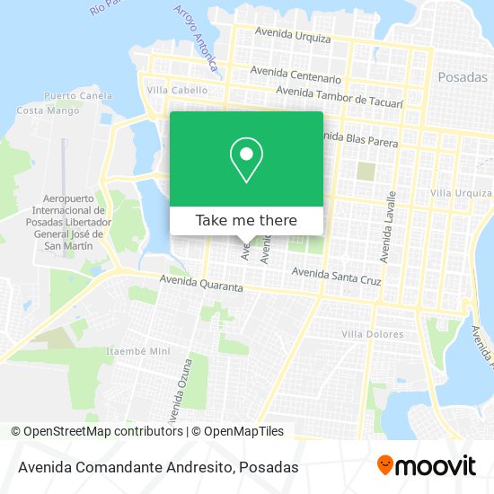 Mapa de Avenida Comandante Andresito
