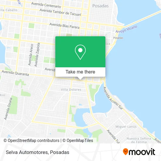 Selva Automotores map