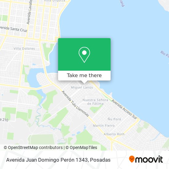 Avenida Juan Domingo Perón 1343 map