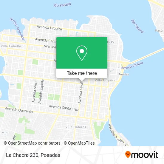 La Chacra 230 map