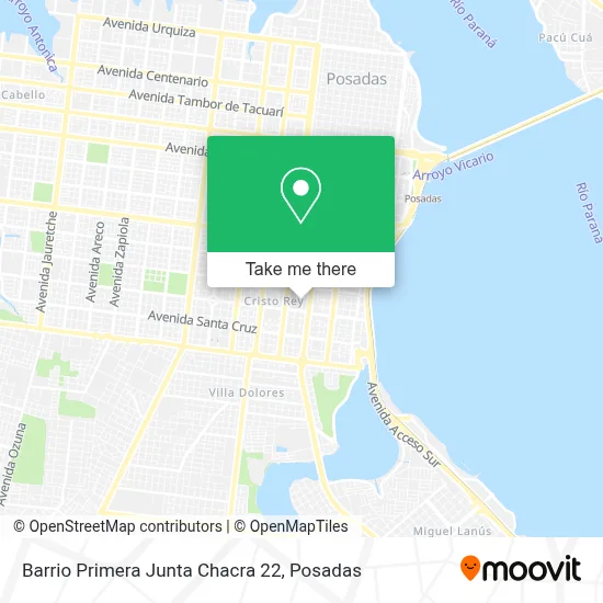 Barrio Primera Junta Chacra 22 map