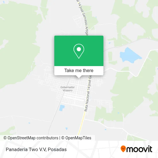 Panaderia Two V.V map