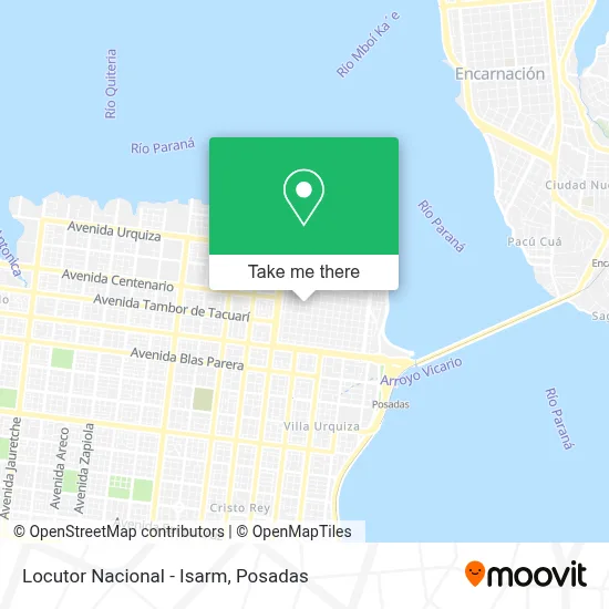 Locutor Nacional - Isarm map
