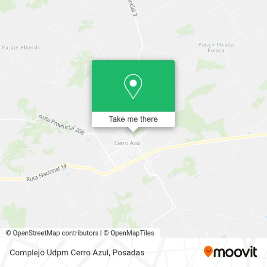 Complejo Udpm Cerro Azul map