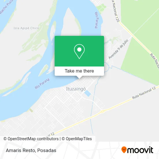 Amaris Resto map