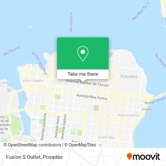 Fusion S Outlet map