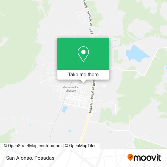 San Alonso map