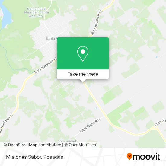 Misiones Sabor map