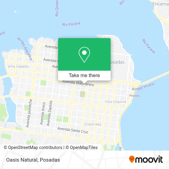 Oasis Natural map