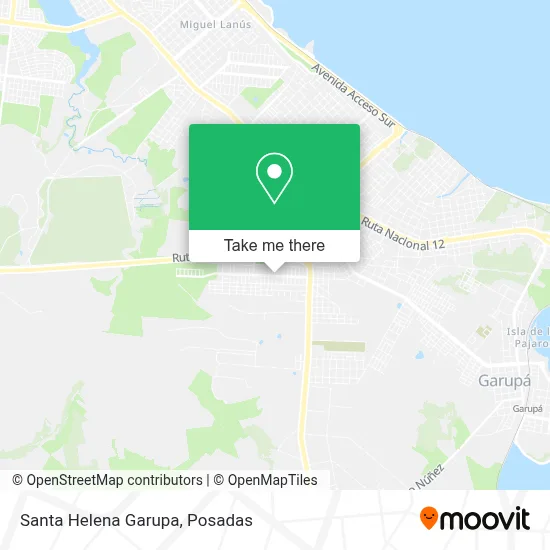 Santa Helena Garupa map