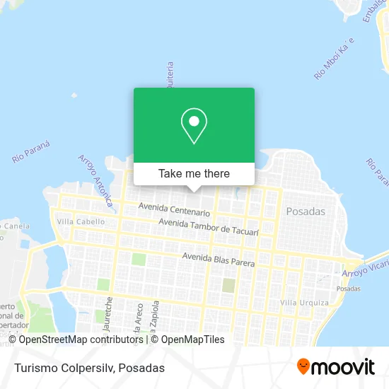 Turismo Colpersilv map