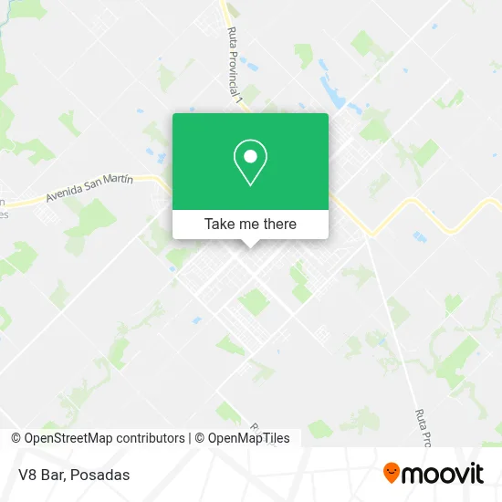 V8 Bar map