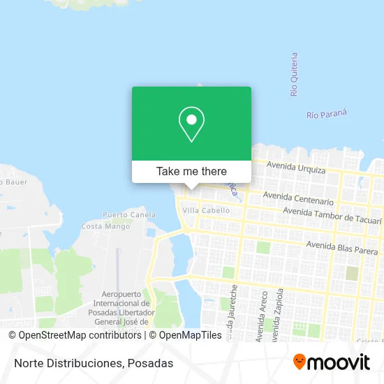 Norte Distribuciones map