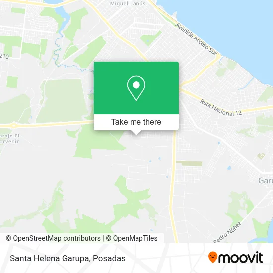 Santa Helena Garupa map