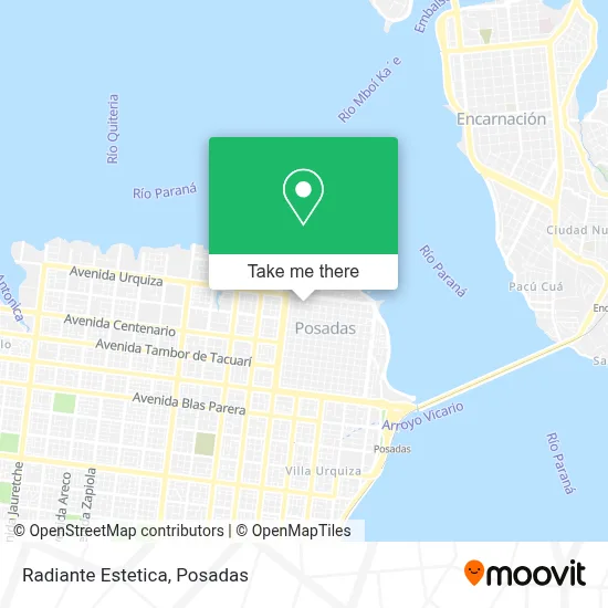 Radiante Estetica map