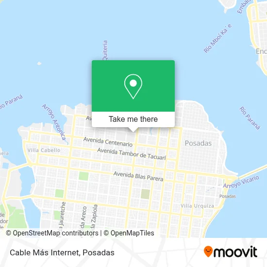 Cable Más Internet map