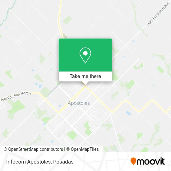 Infocom Apóstoles map