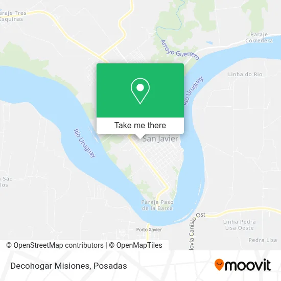 Decohogar Misiones map