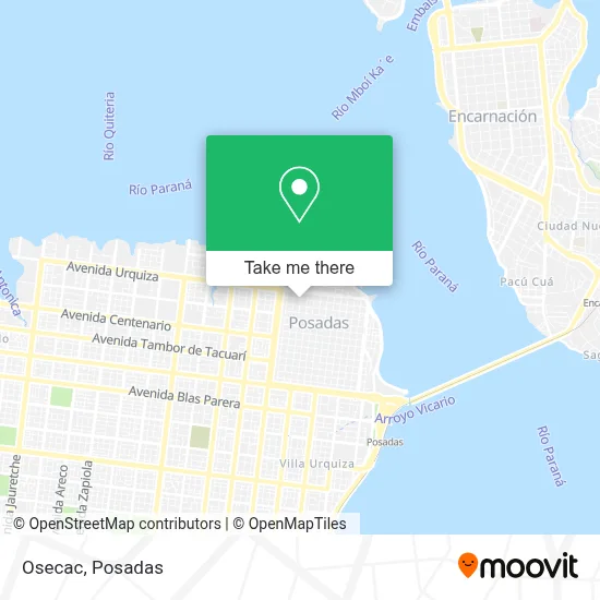 Osecac map