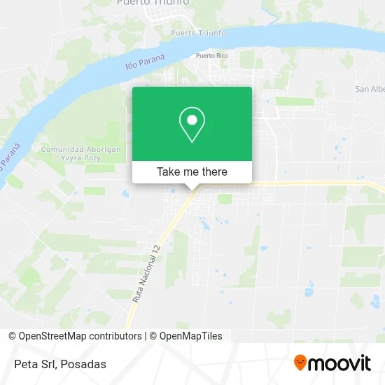 Peta Srl map