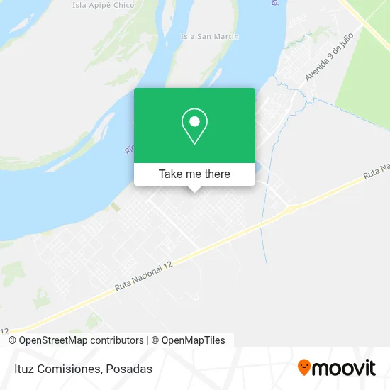 Ituz Comisiones map