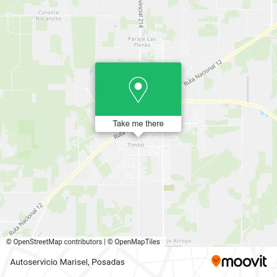Autoservicio Marisel map