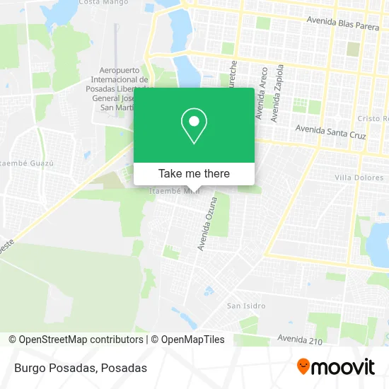 Burgo Posadas map
