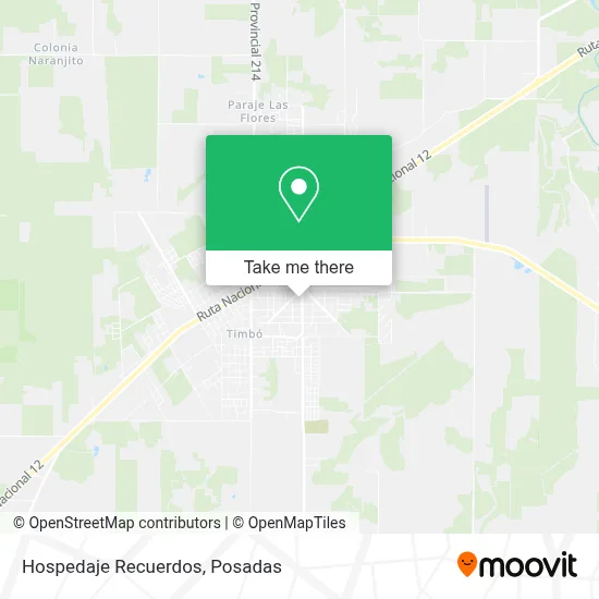 Hospedaje Recuerdos map