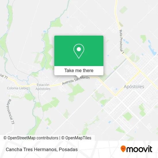 Cancha Tres Hermanos map