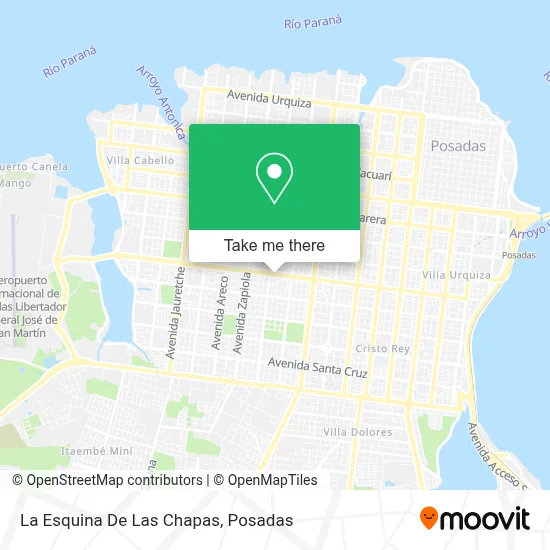 La Esquina De Las Chapas map