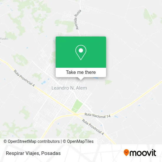 Respirar Viajes map