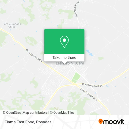 Flama Fast Food map