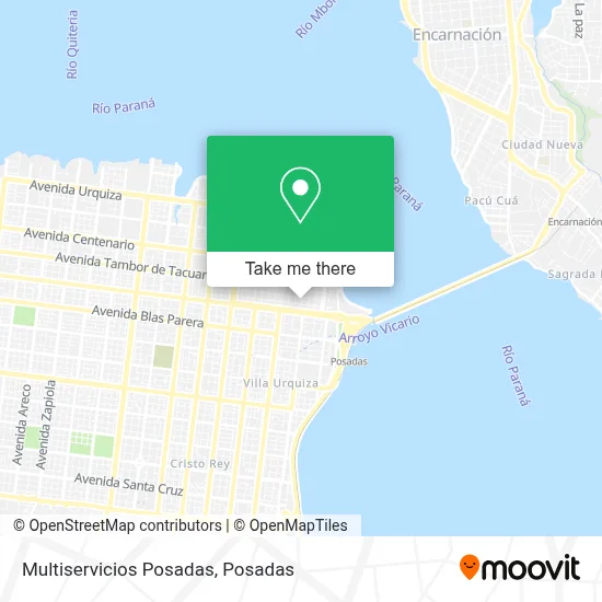 Multiservicios Posadas map