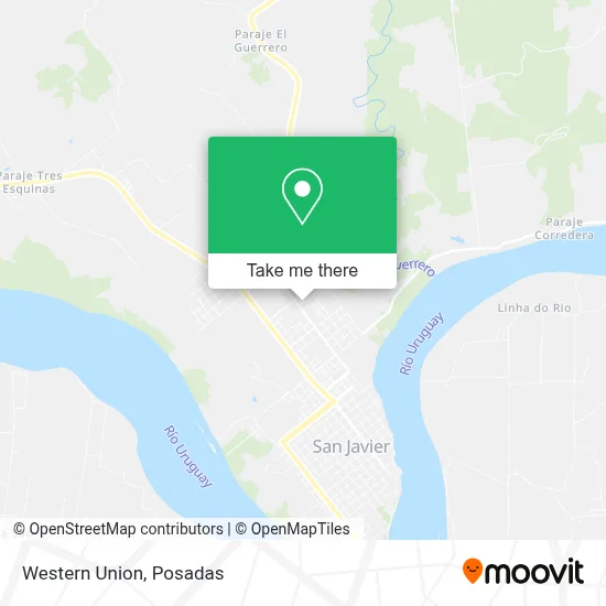 Western Union map