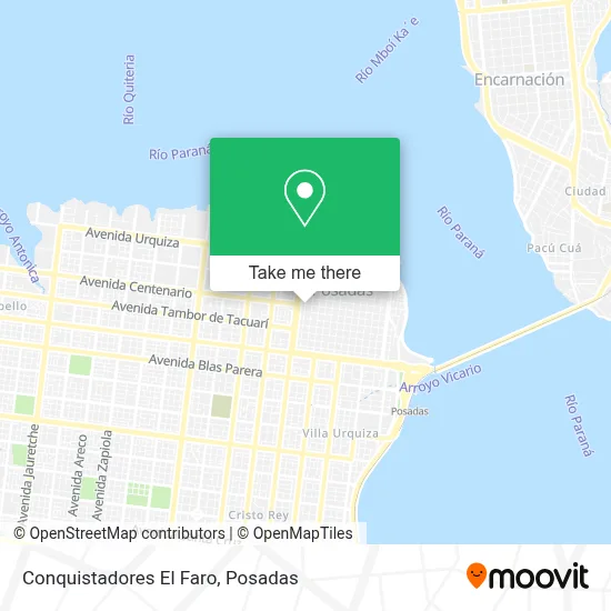 Conquistadores El Faro map