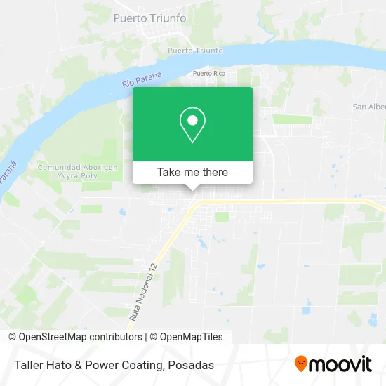 Taller Hato & Power Coating map