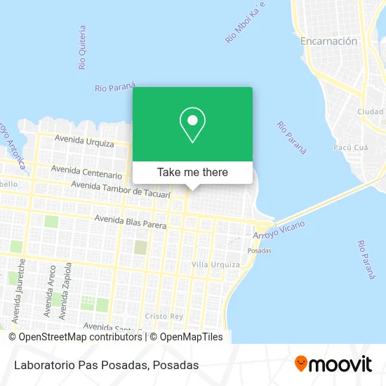 Laboratorio Pas Posadas map