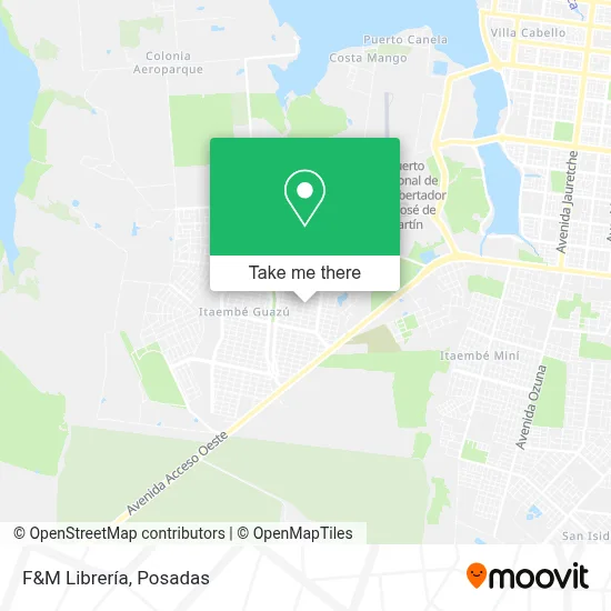 F&M Librería map