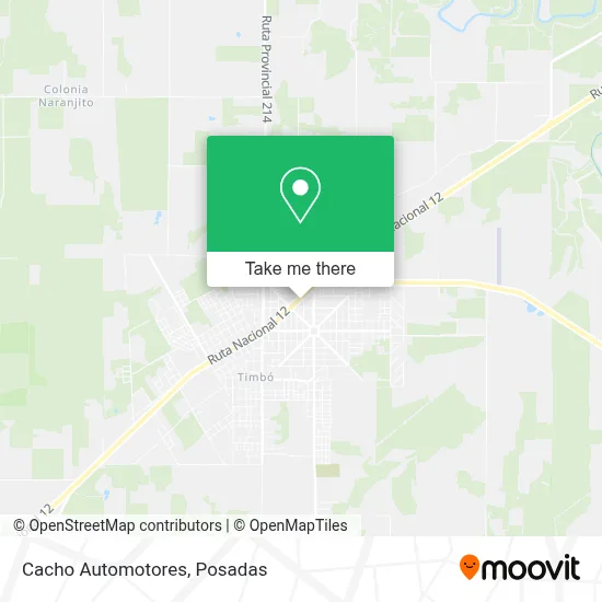 Cacho Automotores map